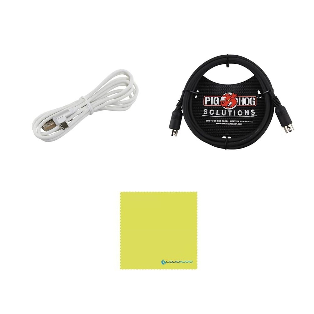 Arturia KeyLab Essential mk3 MIDI Controller BUNDLE with MIDI Keyboard, 6ft P...