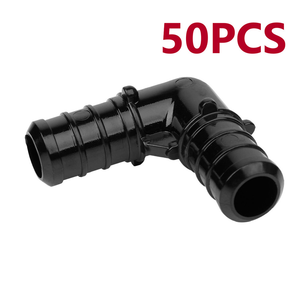 EFIELD 50PCS 3/4" Pex Poly PPSU Barb Crimp Elbow-NSF, cUPC (Lead Free)