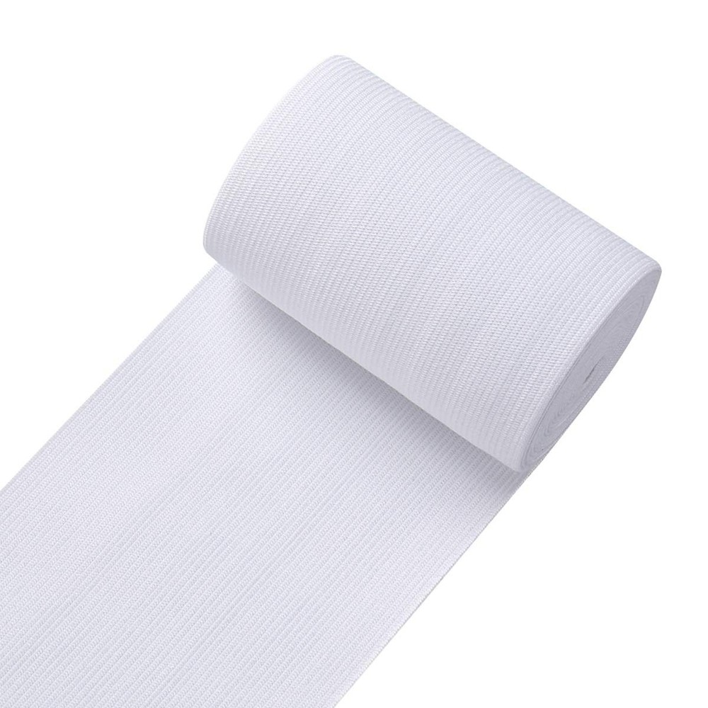 4 Inch White Knit Elastic Band 3 Yard Spool