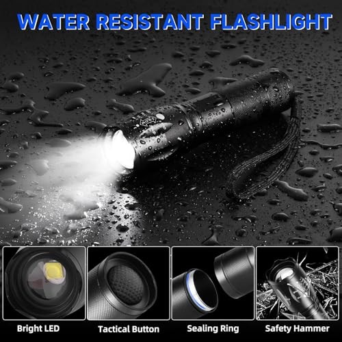 8 Pack Small Flashlight Powerful, 5 Modes Bright LED Flashlights High 8Pack