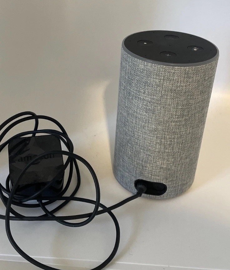 Amazon Echo (2nd Generation) Smart Assistant - Heather Grey Fabric