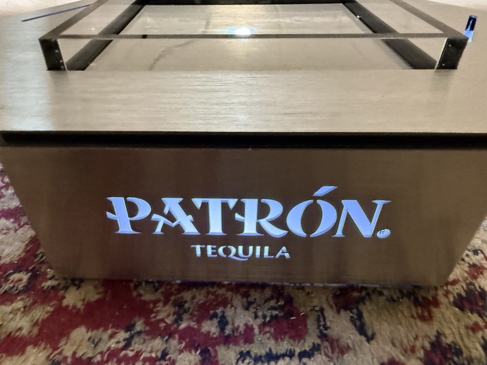Patron Tequila Bottle Glorifier/ Presenter Lock Box. New