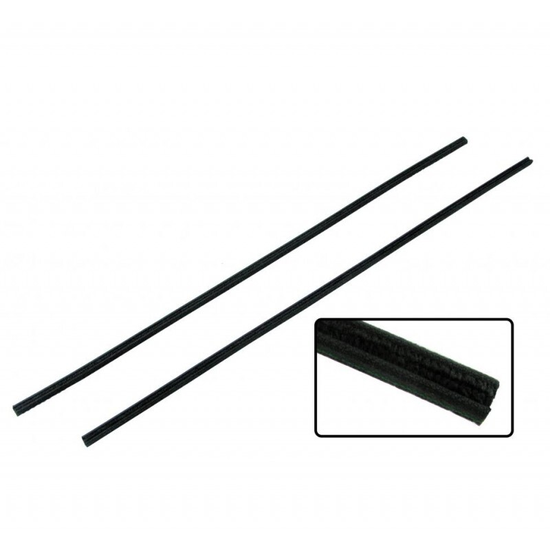 FELT CHANNELS WINDOW TO VENT FRAME POST PAIR VOLKSWAGEN T2 TRANSPORTER BUS 67-79