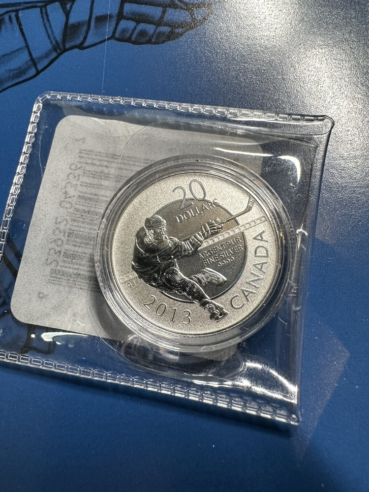 2013 $20 SILVER 999.9 CANADA ICE HOCKEY