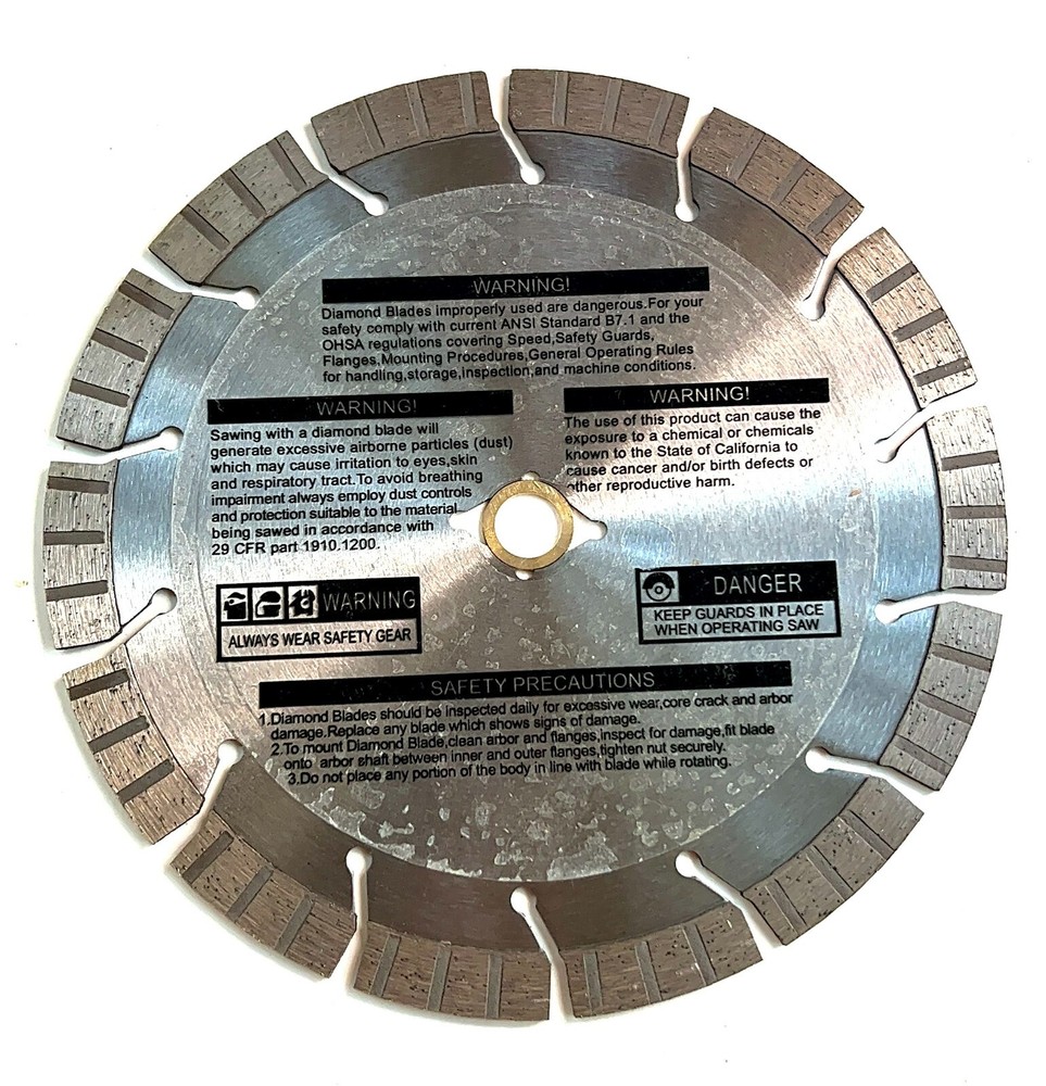 Dewalt Flexvolt 9" Diamond Blade Stone Masonry Concrete (Equivalent) 3pk