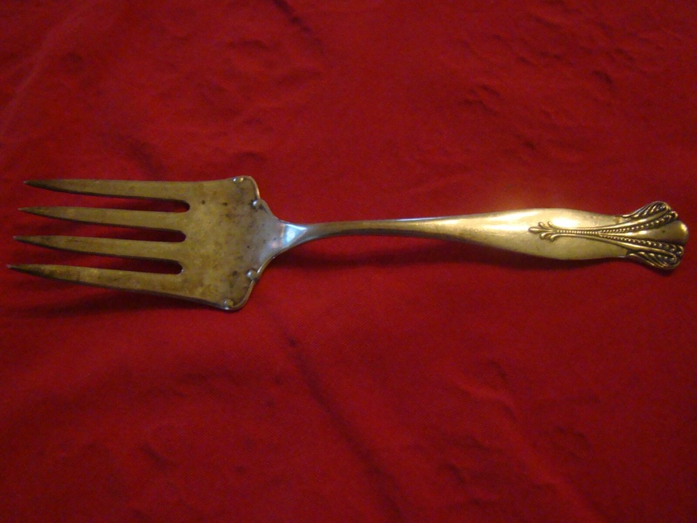 TOWLE STERLING SILVER CAMBRIDGE COLD MEAT FORK NO MONOGRAM
