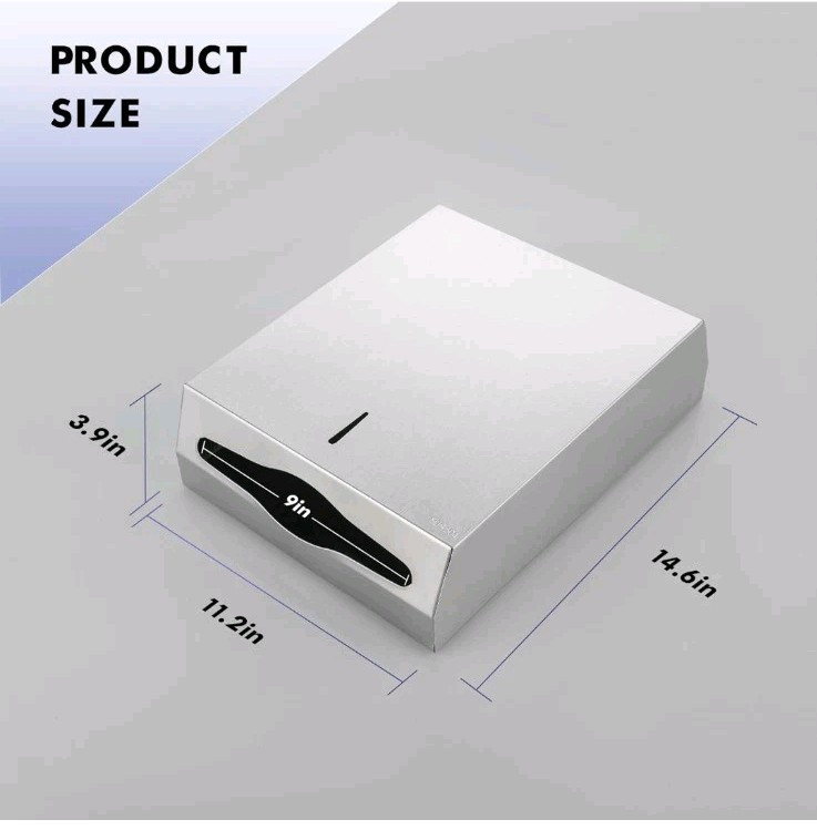 Paper Towel Dispenser Wall Mount Commercial C-Fold/Multi-Fold/Tri-Fold