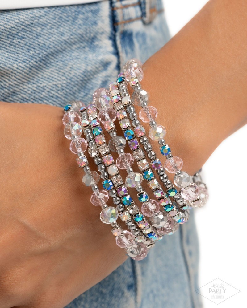 Paparazzi Sizzling Stack - Multi - Beads - Rhinestones - Wrap Style Infinity Bra