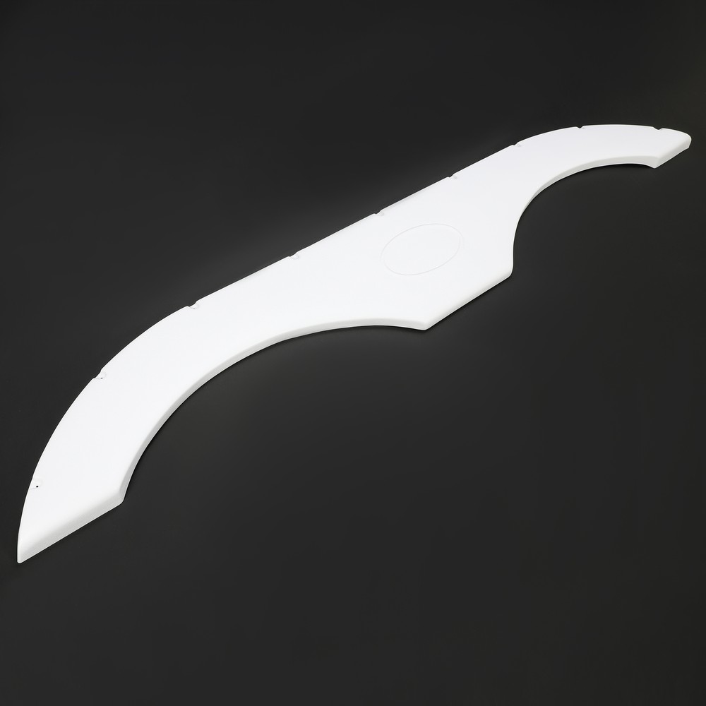 Pair of Tandem Trailer Fender Skirt In White For RVs Campers And Trailers