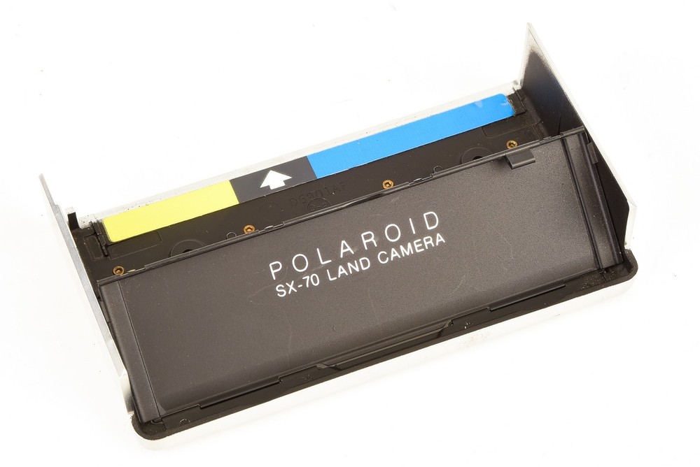 Polaroid SX-70 Camera Replacement Part - Silver - Front Bottom Cover V24