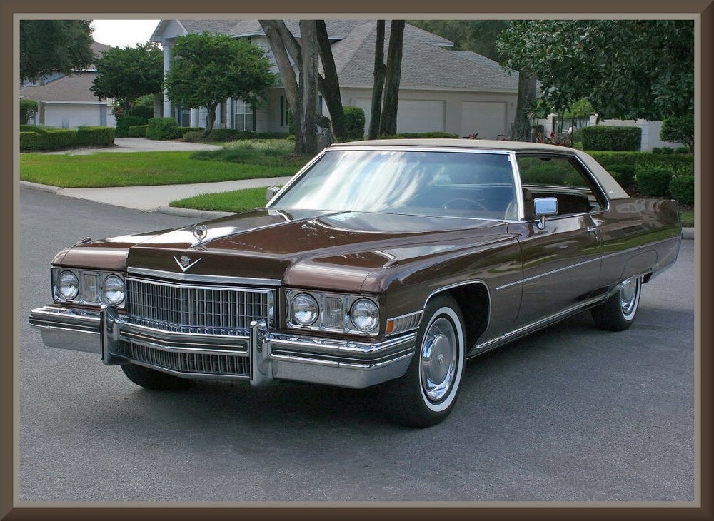 1973 Cadillac Coupe DeVille Brown, Toolbox - Refrigerator Magnet, 42 MIL