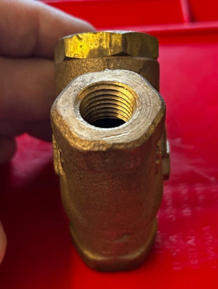 Milwaukee 3/8" Brass Check Valve Threaded 200 400