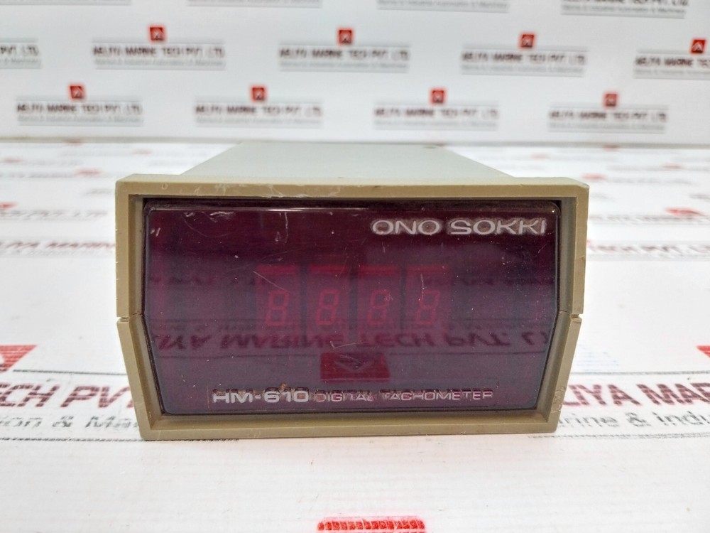 ONO Sokki Hm-610 Digital Tachometer Panel Meter 220v
