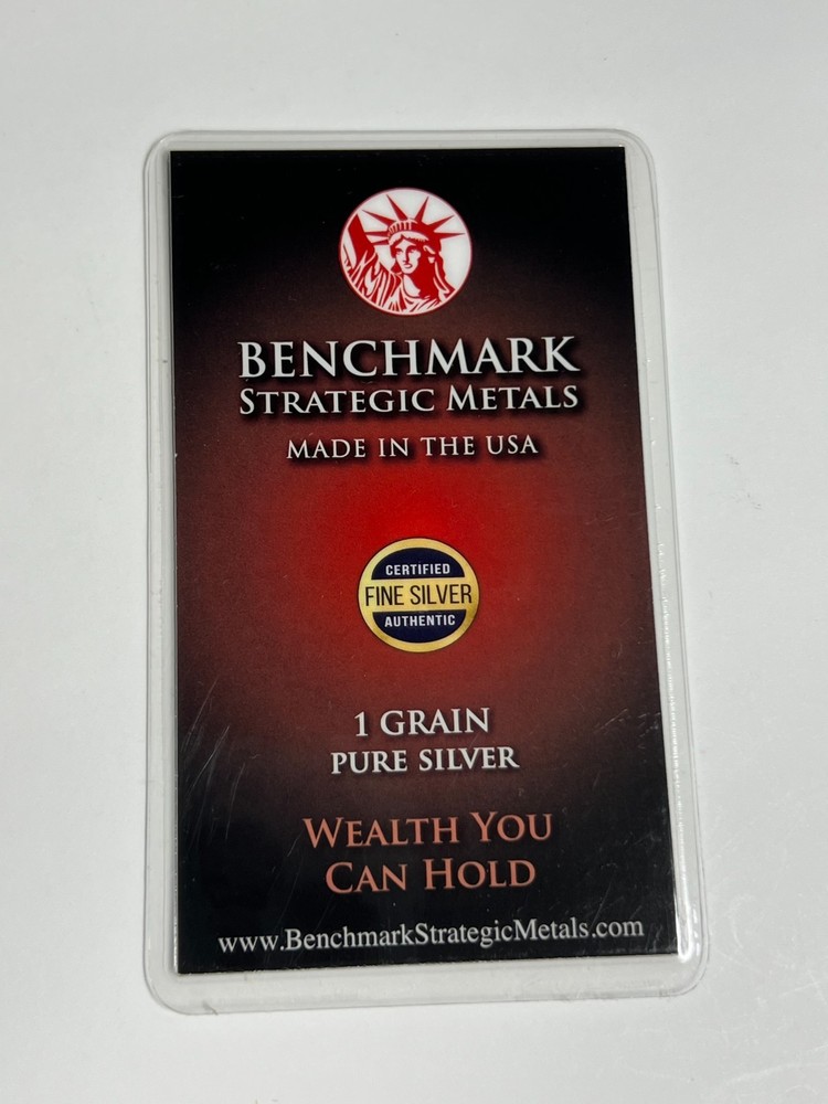 Benchmark Silver in Random Colored Card