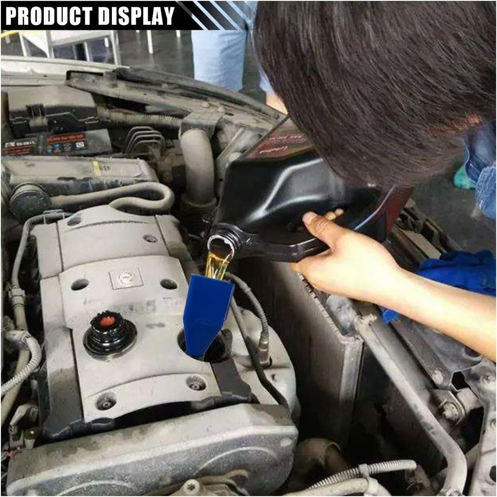 Retractable Car Fuel Funnel - Flexible Plastic Tool for Easy Liquid Transfer