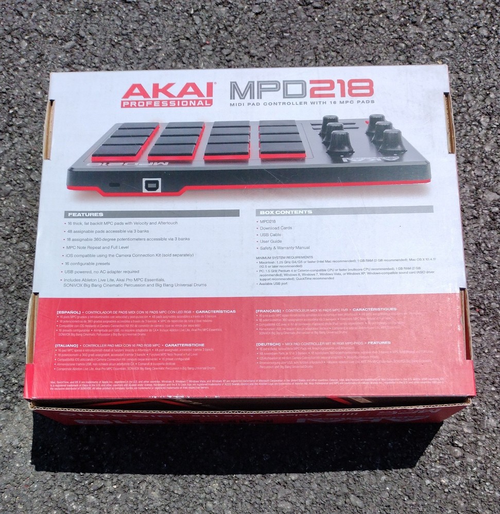 New Akai Professional MPD218 Midi Pad Controller! -LL