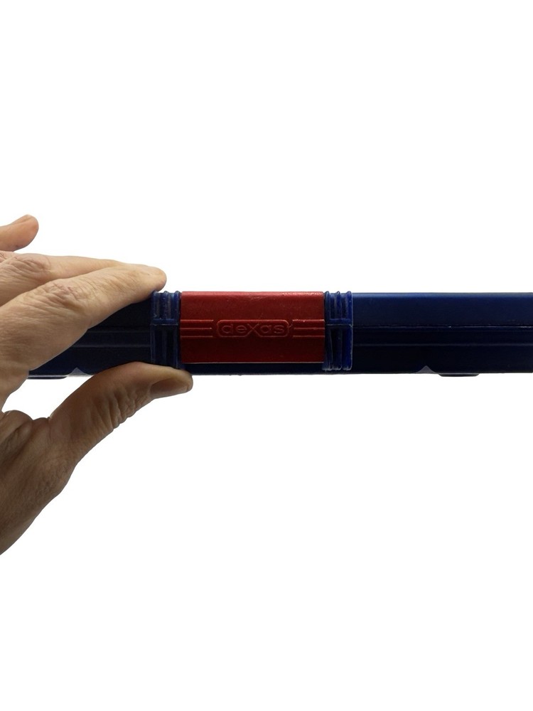 Vintage Dexas Clipcase Storage Clipboard with Handle, Blue