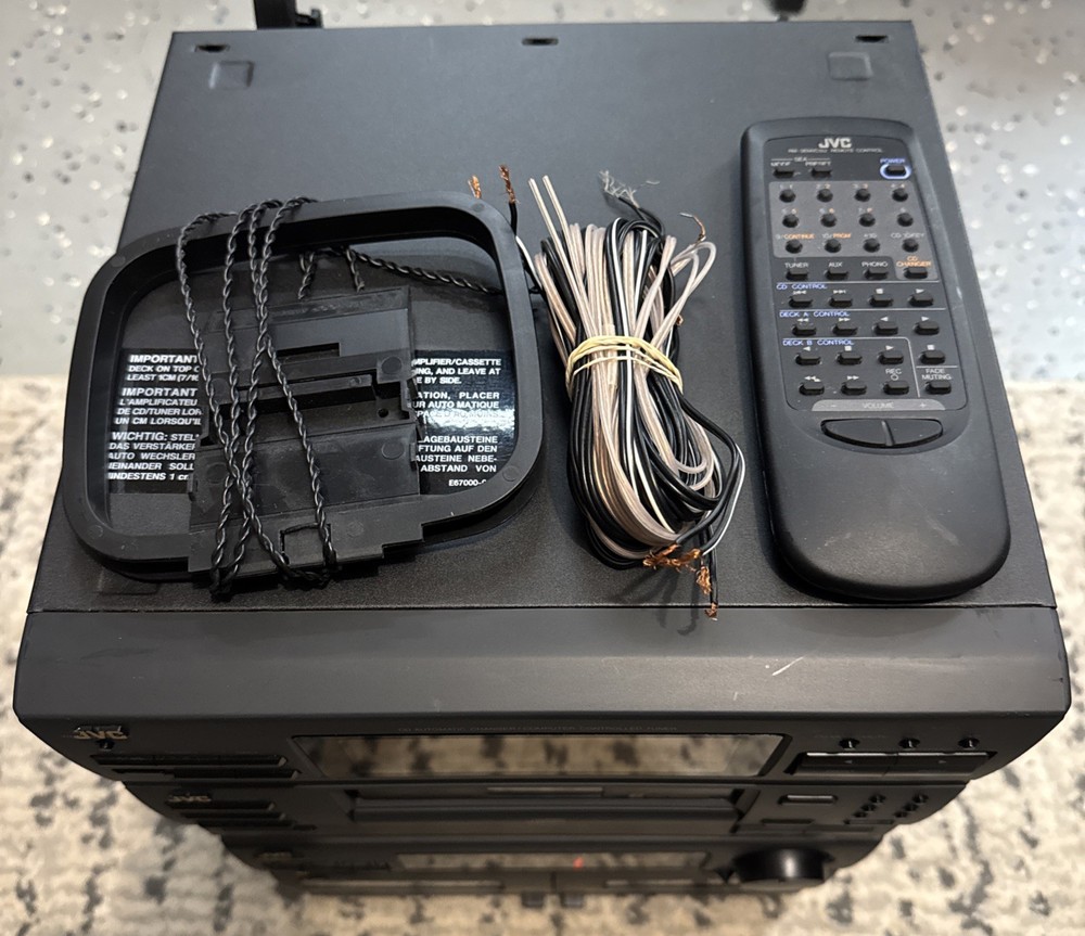 JVC MX-C5 Compact Component System 6+1 Cd Works! With Remote And Speakers!