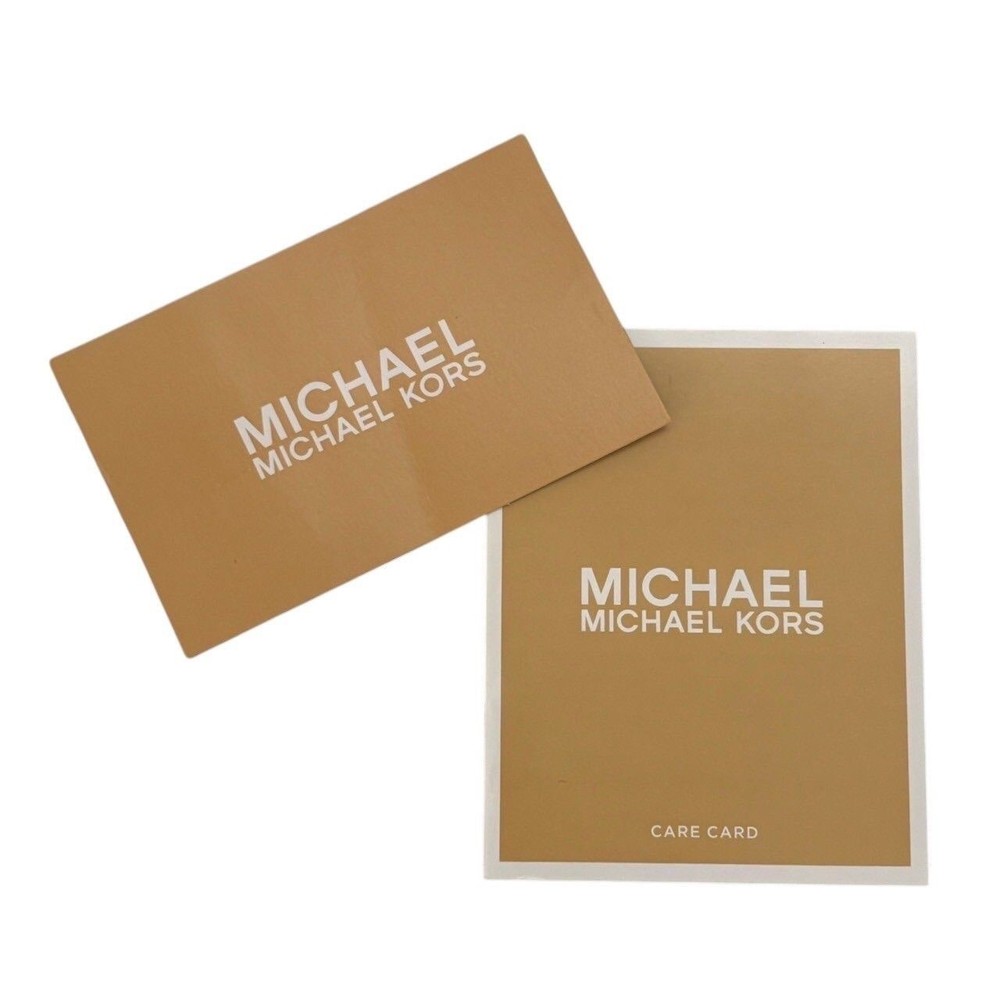 MICHAEL KORS Medium Wallet Black Leather Logo Used