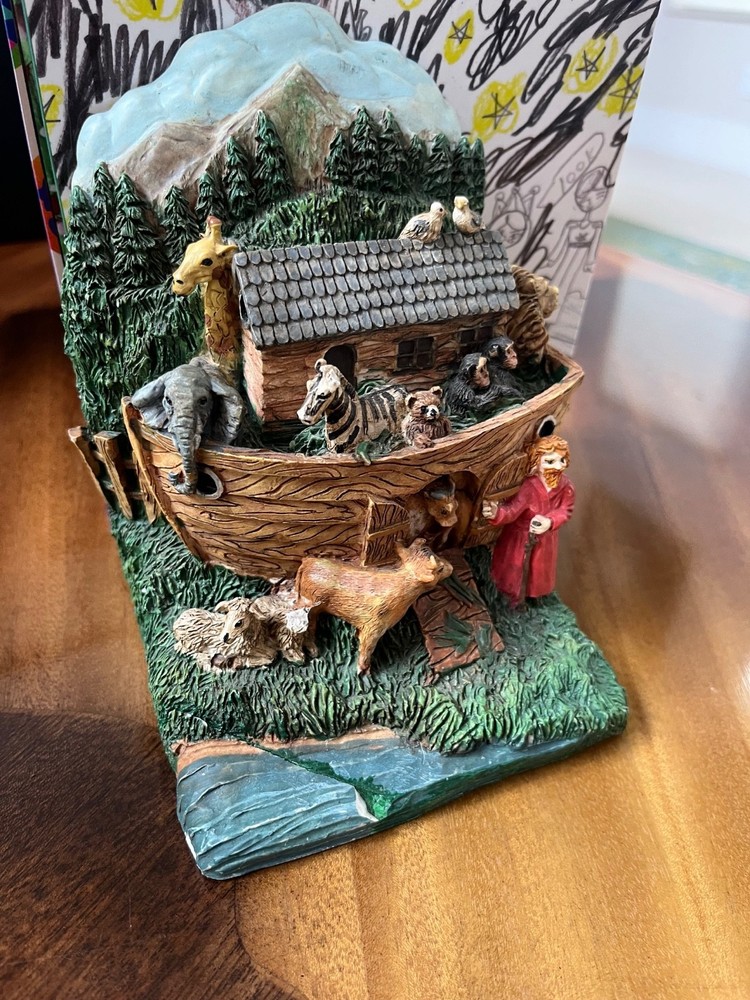 Decorative Noah’s Ark Bookend – Resin