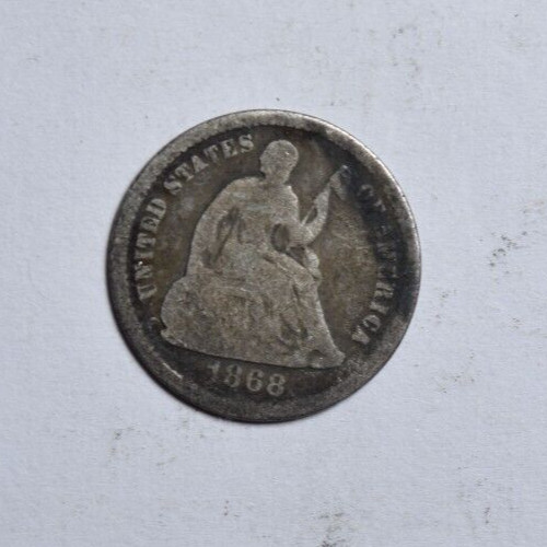 1868 HALF DIME - NICE ORIGINAL GOOD ~ PRICED RIGHT!