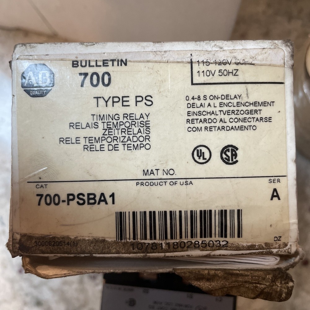 New Allen Bradley 700-PSBA1 Solid State Timer 0.4-8 Seconds