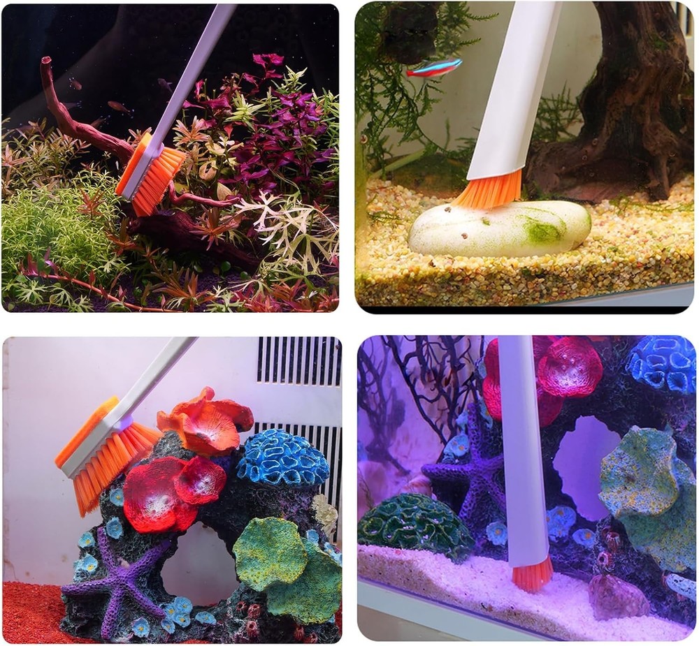 Aquarium glass algae scraper cleaner