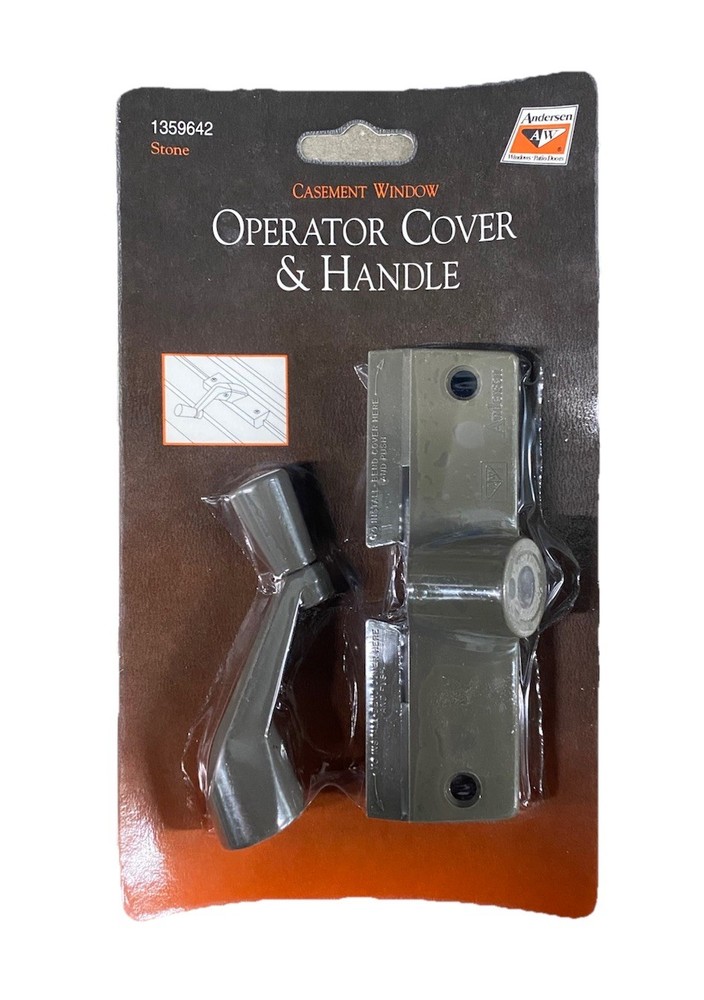 Andersen Casement Window Operator Cover & Handle with Screws Stone