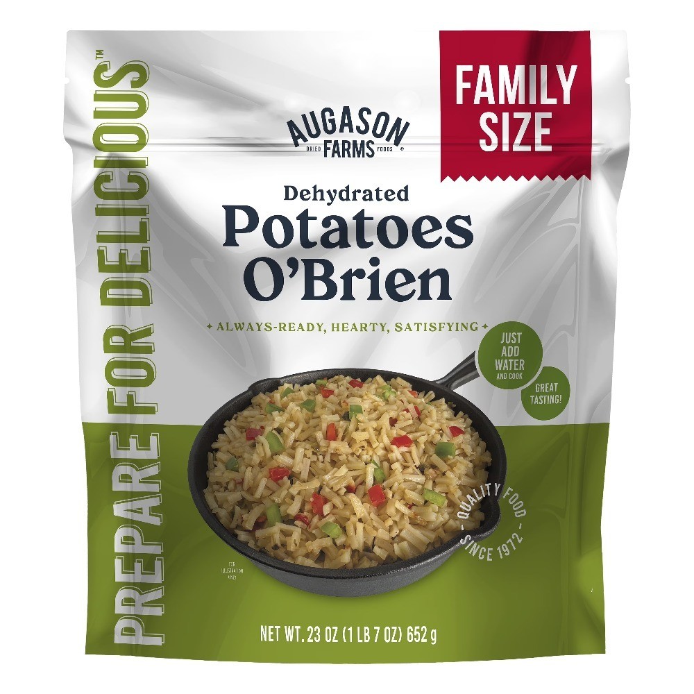 Dehydrated Diced Potatoes O'Brien Shelf Stable 23oz Pouch for Long Term Storage