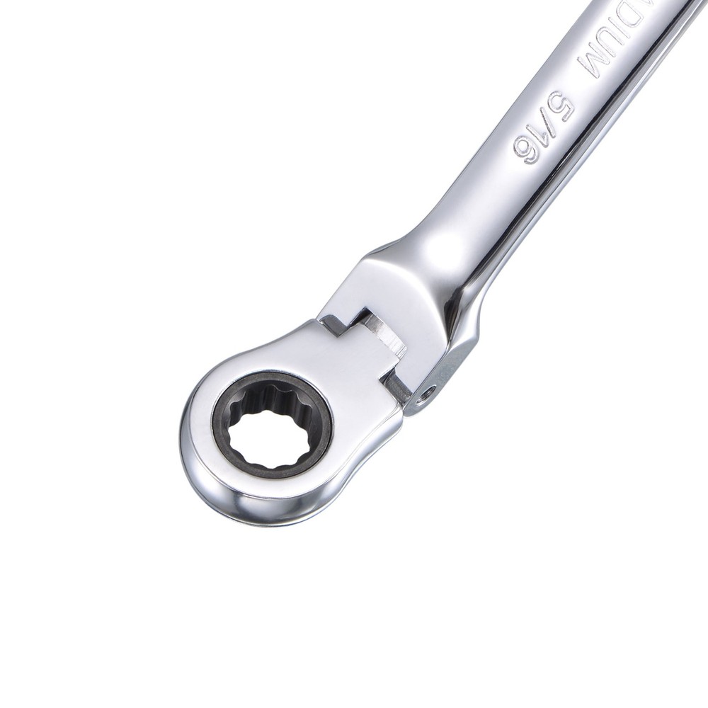 5/16" Flex-Head Ratcheting Combination - SAE 72 Teeth 12 Point Box Ended