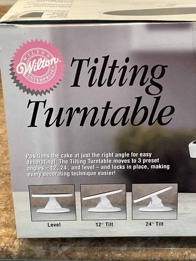 Wilton Tilting Turntable Cake Decorating Display Table - NEW