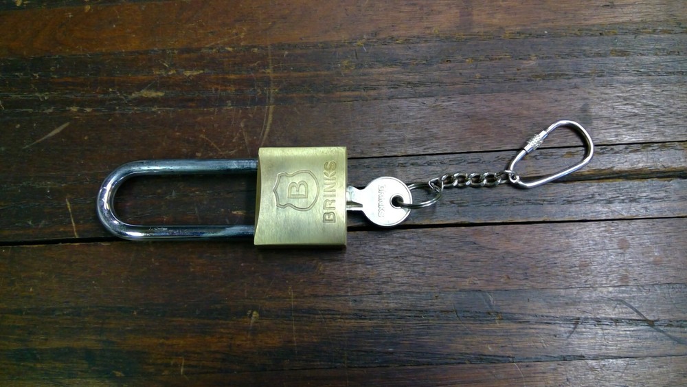 Brink's 2 1/4" Shackle Size Heavy Duty Solid Brass Padlock