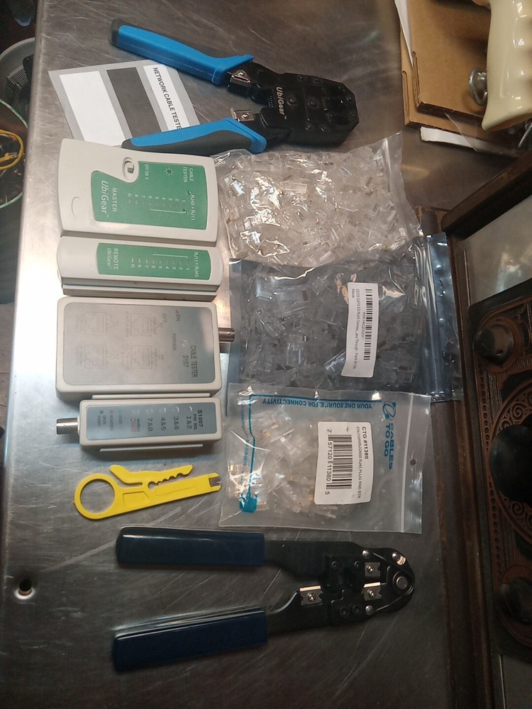 Cat5/6 Network Ethernet Lan Internet Cable Testers, Crimpers, Ends, & More! (DE)