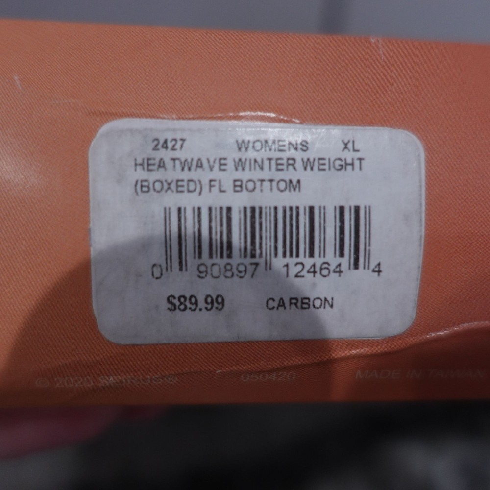 NIB Seirus Women's Heatwave Performance Base Layer Bottom Carbon Size XL