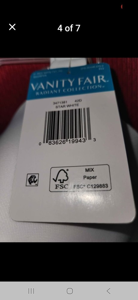 Vanity Fair Radiant Women's Wireless Bra-Back& Side Smoothing Full Coverage 42D