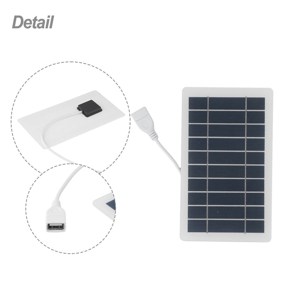 For Fast Phone Charging Solution 2W 5V Solar Panel for Outdoor Enthusiasts