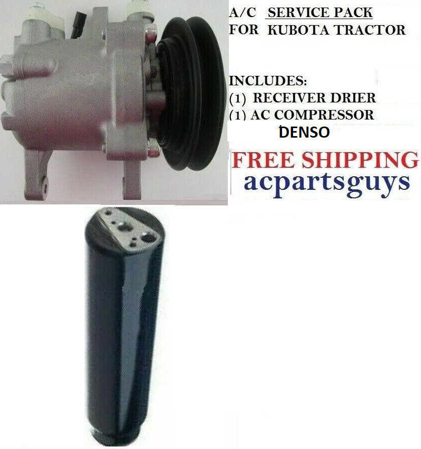 New BASIC SERVCE DENSO Compressor KIT for Kubota Tractor M96S 3C581-50060