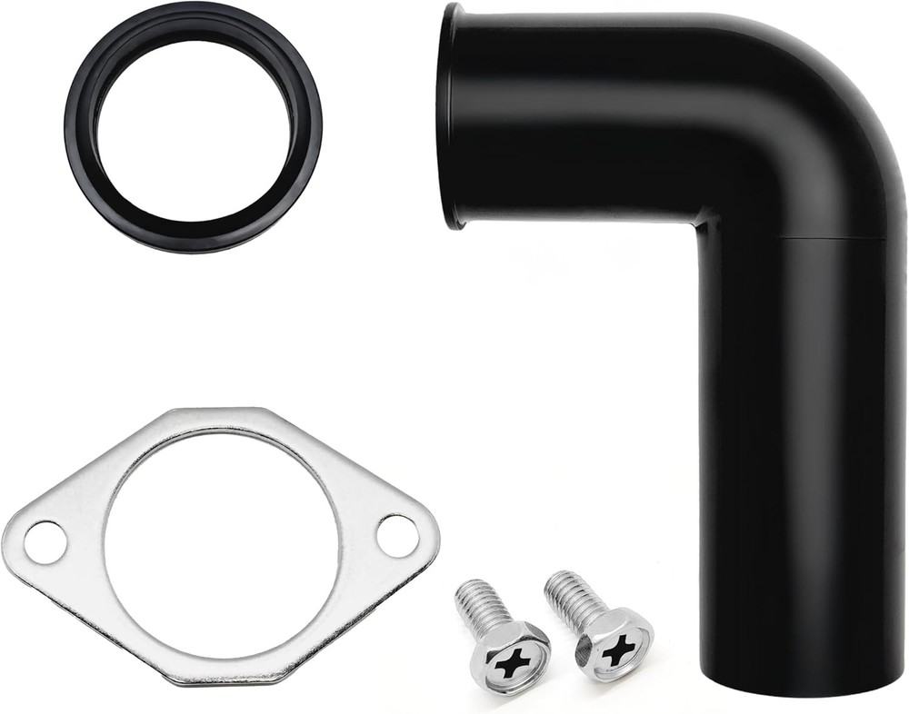 Mr. Scrappy Garbage Disposal Drain Elbow Replacement Kit - Includes Black