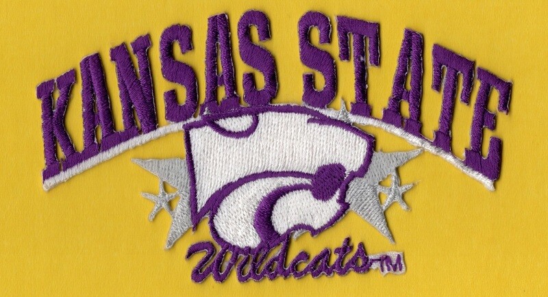 KANSAS STATE WILDCATS COLLEGE EMBROIDERED PATCH
