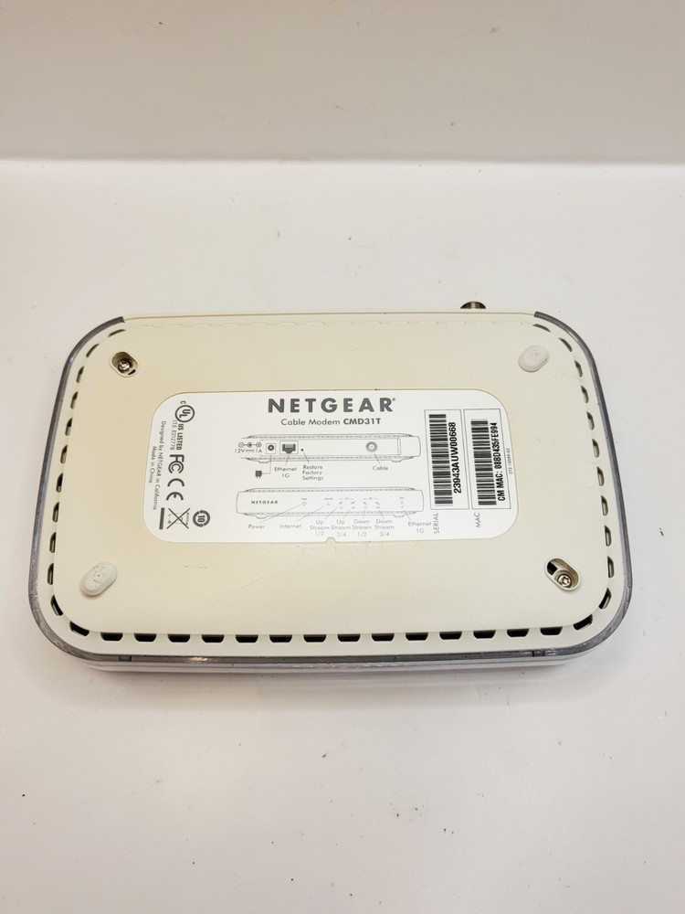 Netgear CMD31T Cable Modem Router High Speed Internet Comcast Xfinity
