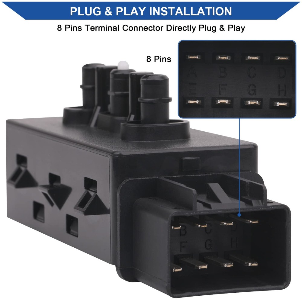 Obaee Front Left Driver Side 6 Way Seat Adjustment Switch Compatible Black