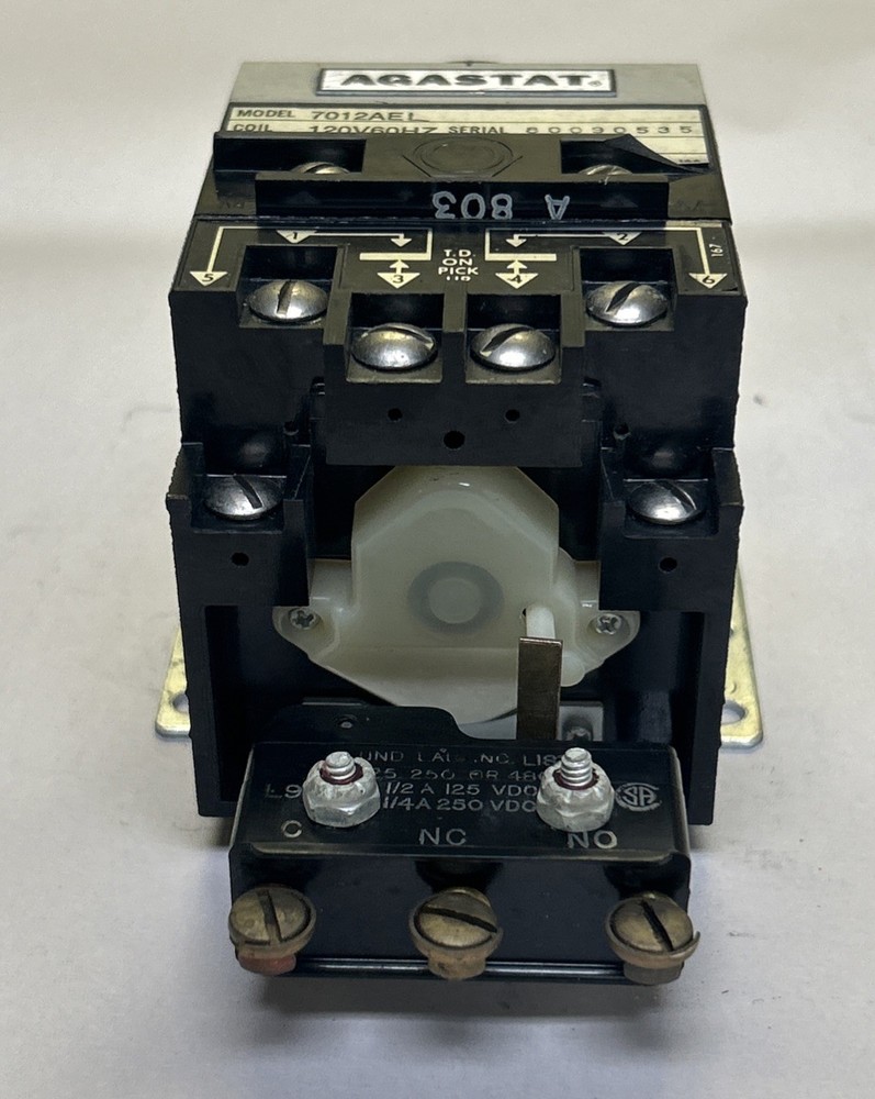 AGASTAT,7012AEL,TIME DELAY RELAY 20-200 SEC 120V