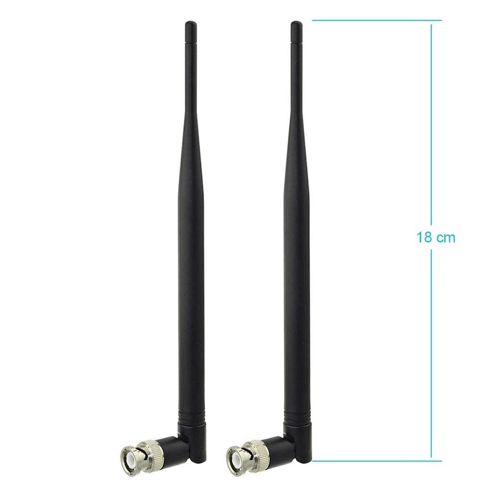 Bingfu Wireless Microphone Receiver Antenna UHF BNC 2-pack, Black