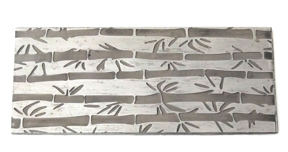 Pattern Texture Plate for Press or Rolling Mill 6 x 2.5 Inch, #49