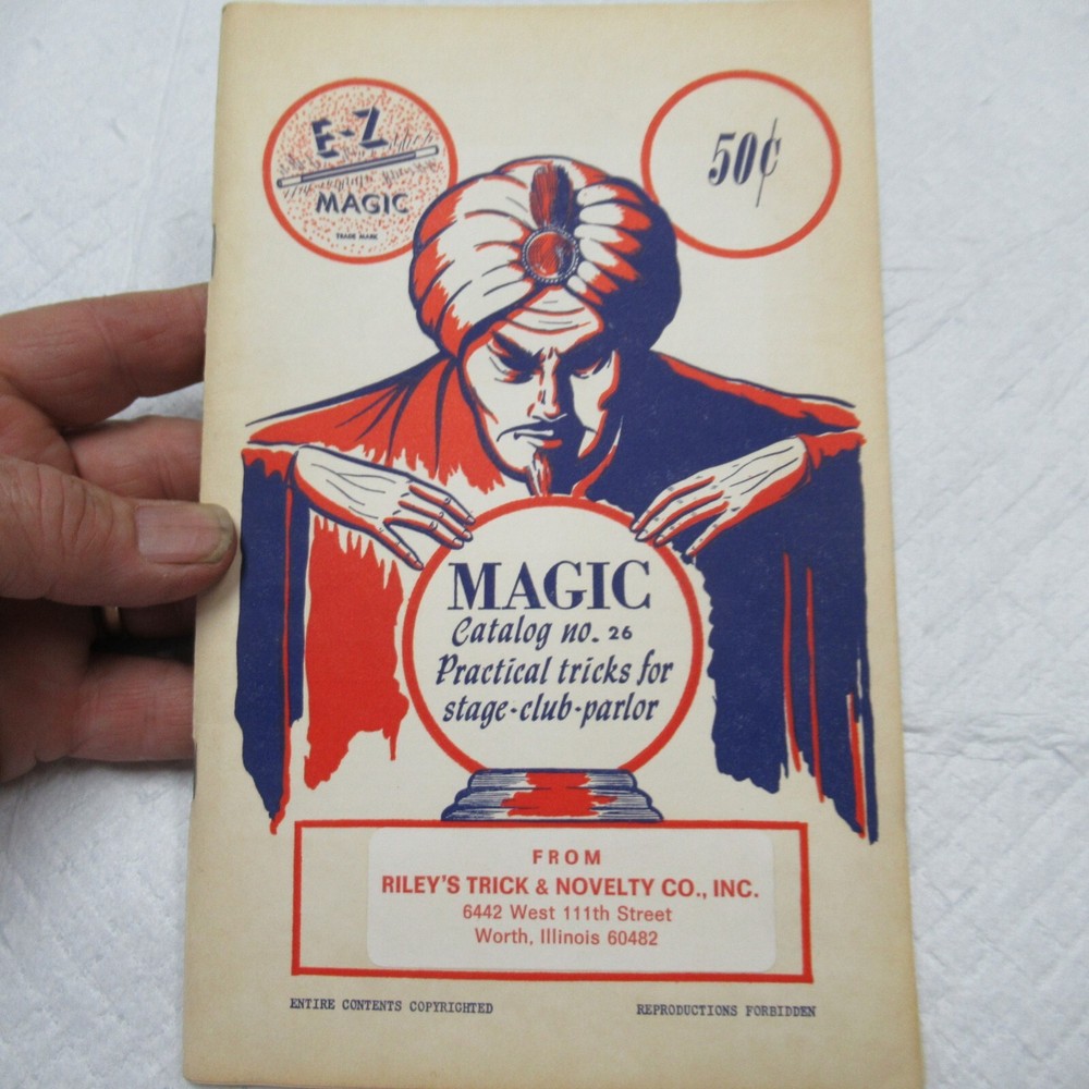 VINTAGE E-Z MAGIC CATALOG #26 PRACTICAL TRICKS FOR THE STAGE & PARLOR RILEY'S TR