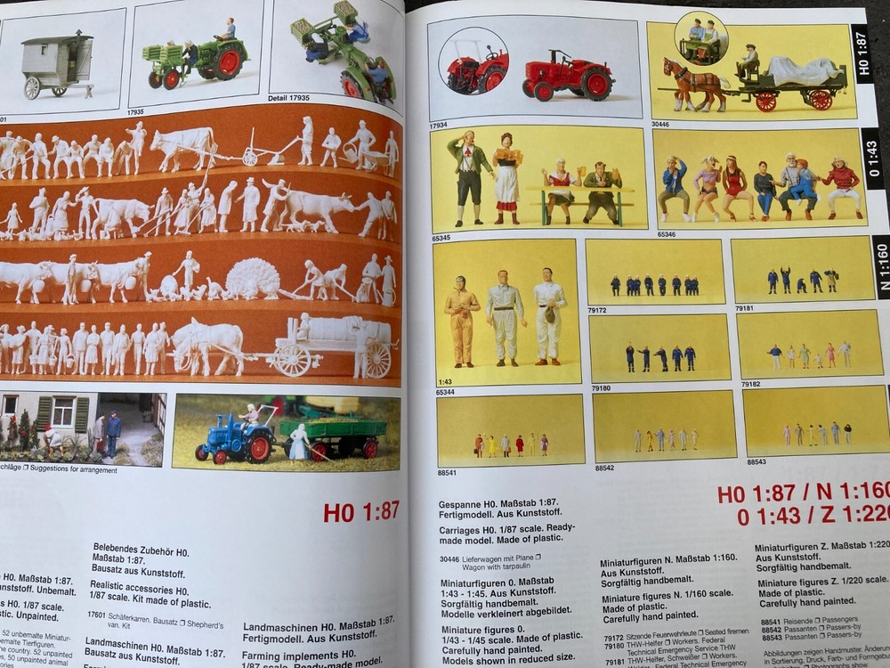 PREISER 2003 E74 TRAIN CATALOG