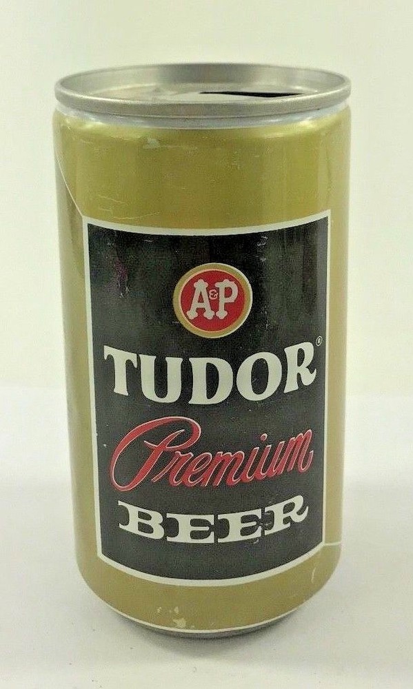 Vintage Tudor Premium Beer Can Pull Tab B1 empty