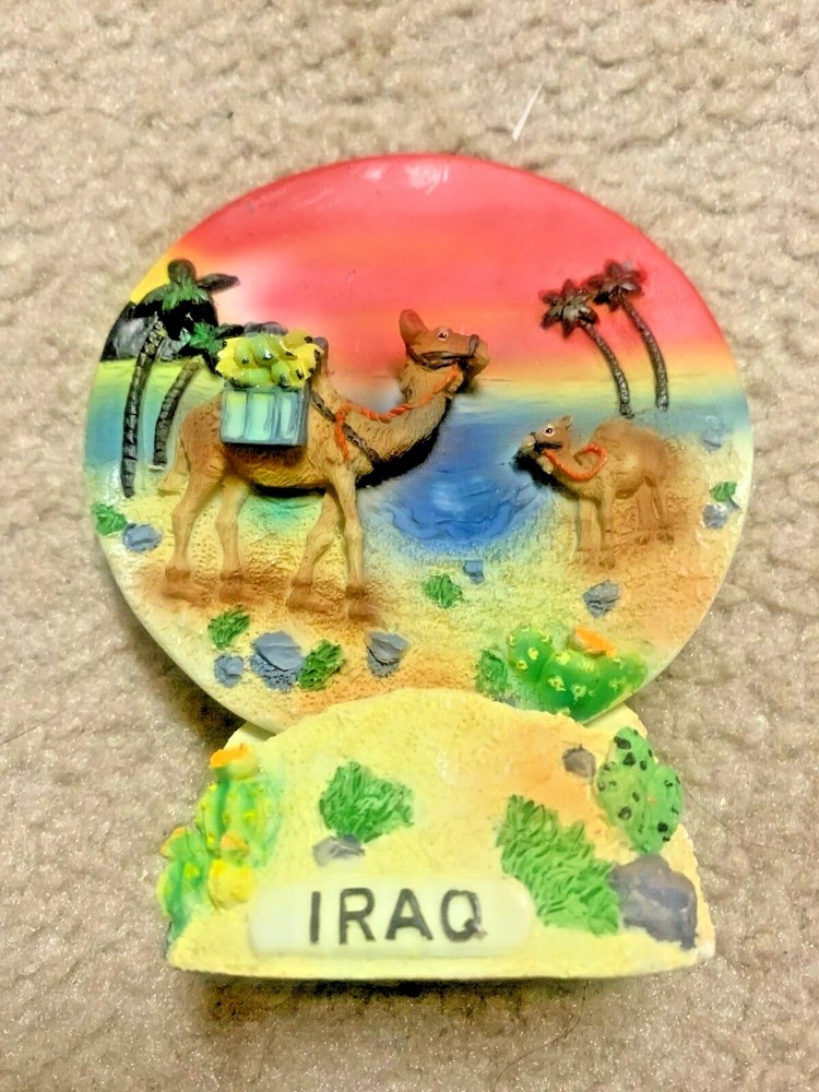 Iraq Ceramic Camel Plate