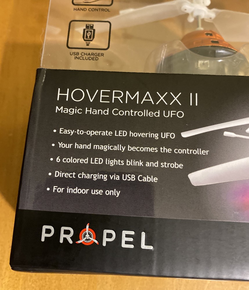 Propel Hovermaxx II Magic Hand Controlled UFO - 6 Colored LED Lights Indoor