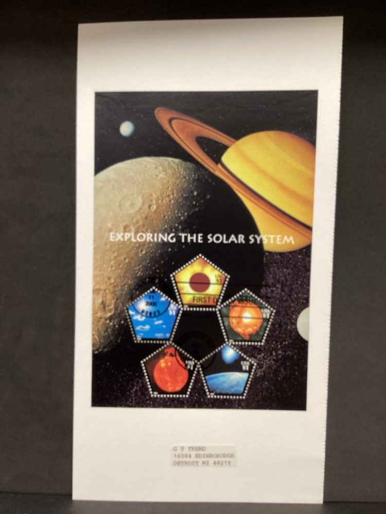US First Day Cover 2000 #3410 Space Exploring the Solar System Full Pane Sheet